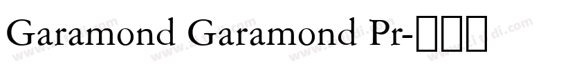 Garamond Garamond Pr字体转换